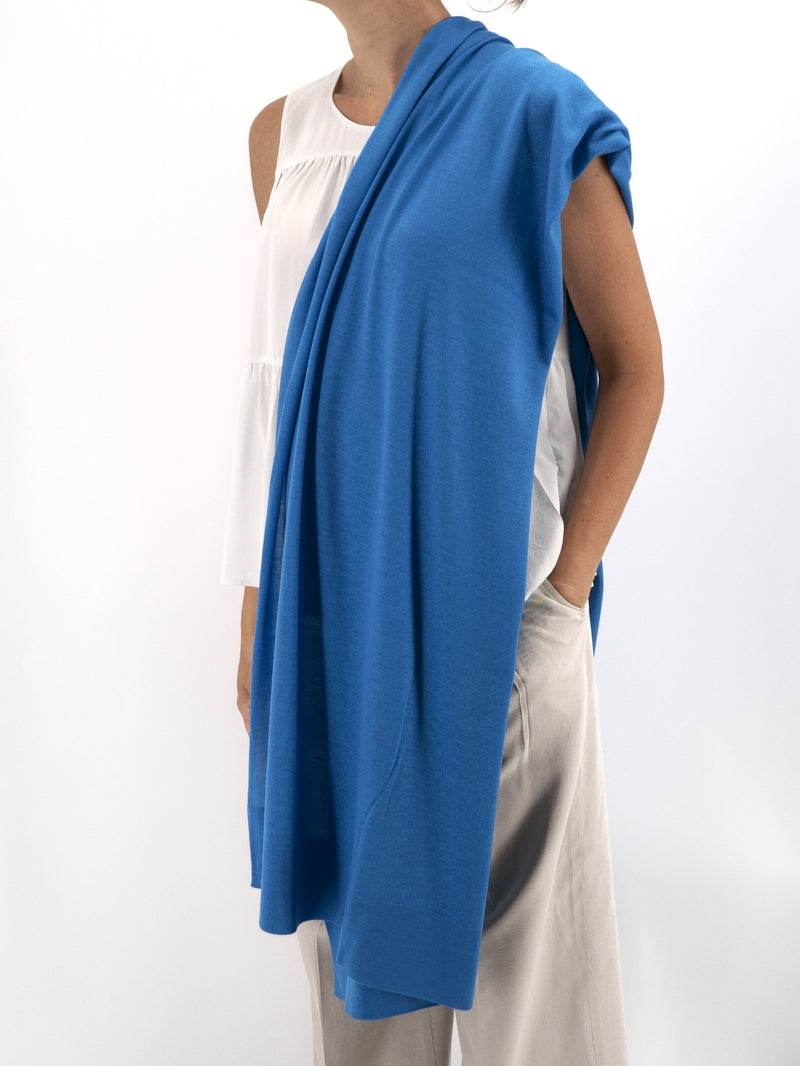 Pashmina Blu Oltremare  Cashmere & Silk Limited Edition