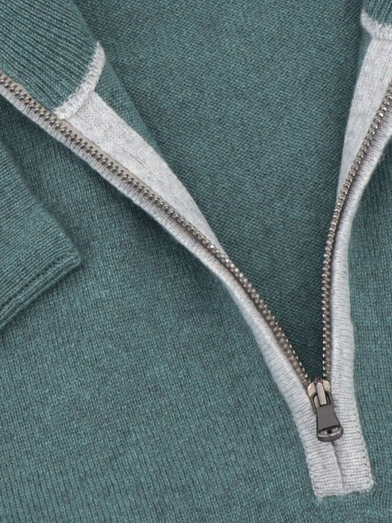 Half Zip Veronese 100% Cashmere