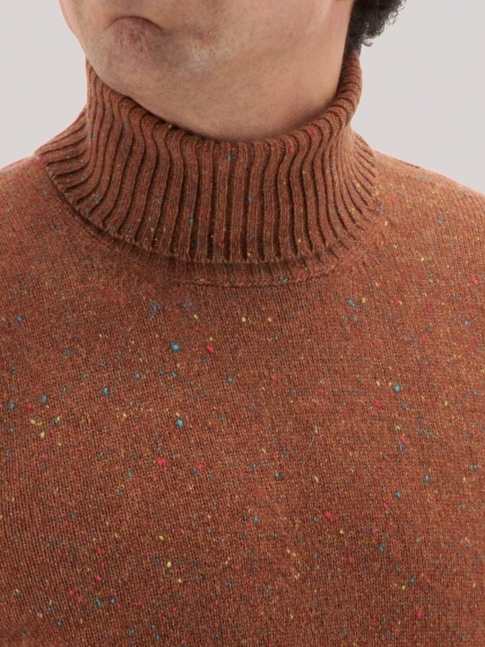 Harris Turtleneck Pan di Zenzero 100% Cashmere 