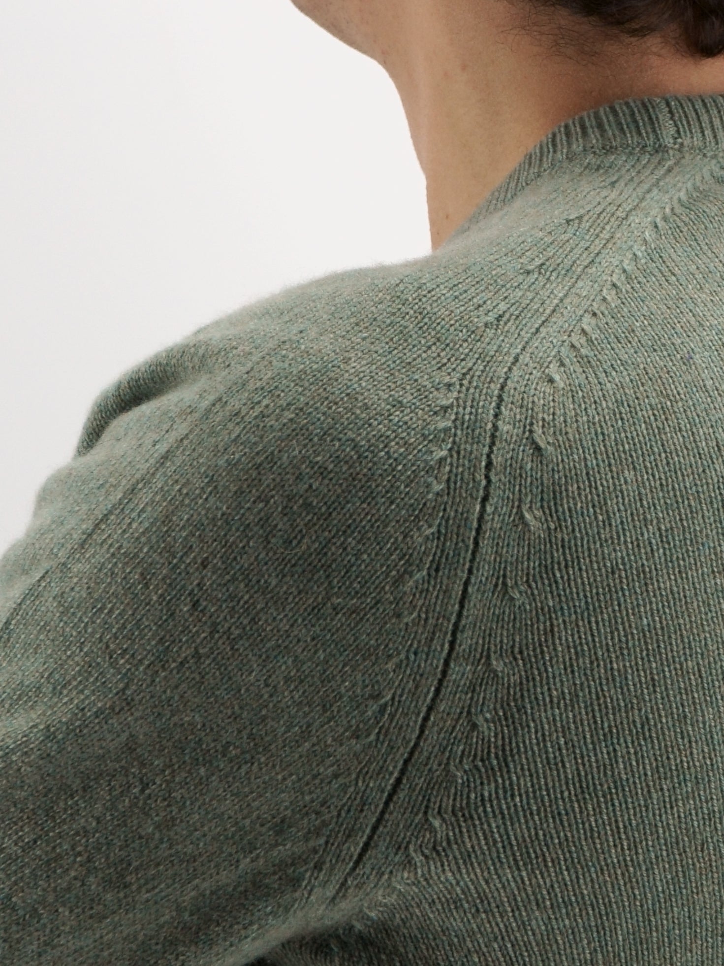 Sella Crewneck Green 100% Cashmere