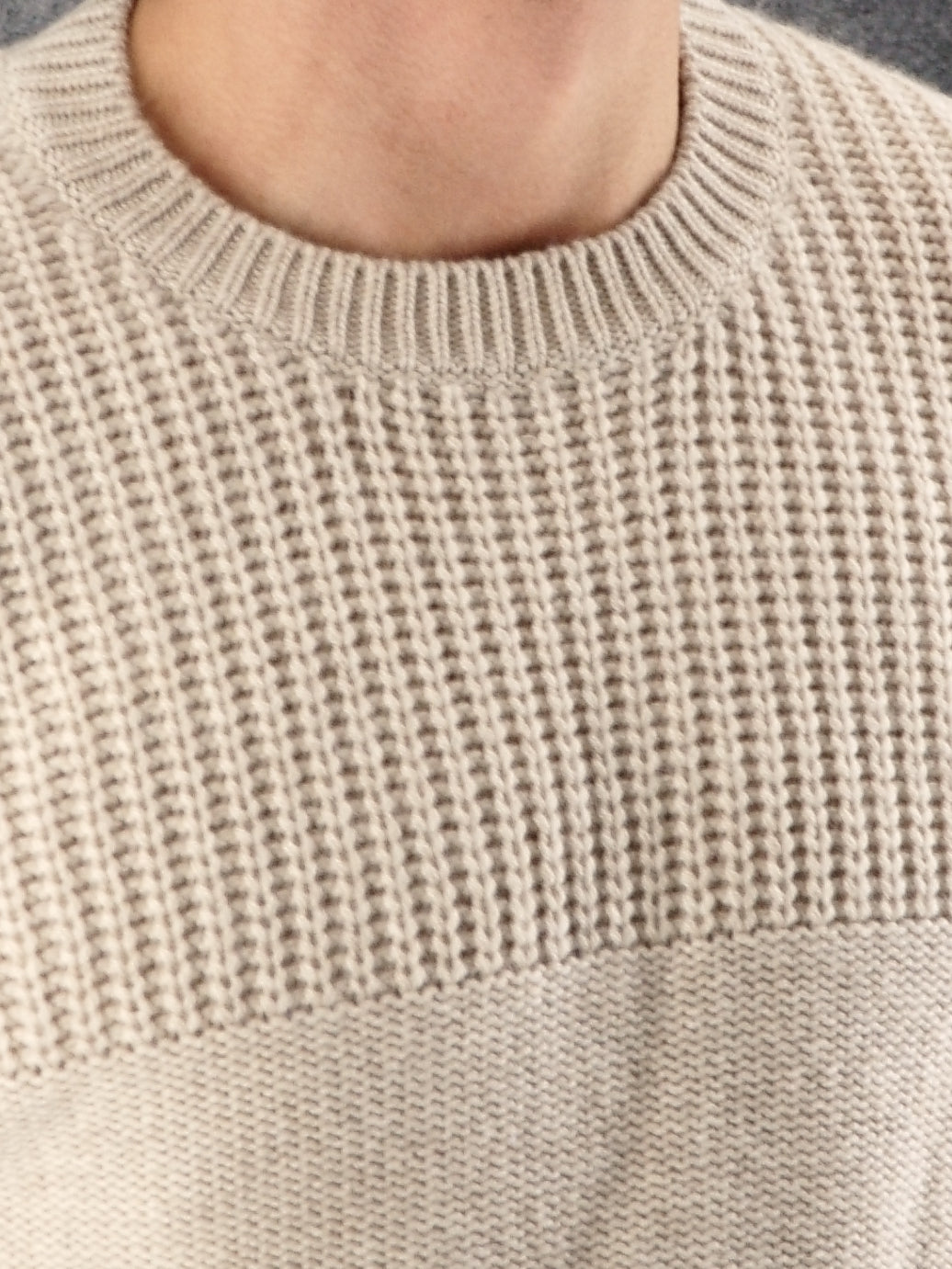 Cob Crewneck Panna 100% Cashmere