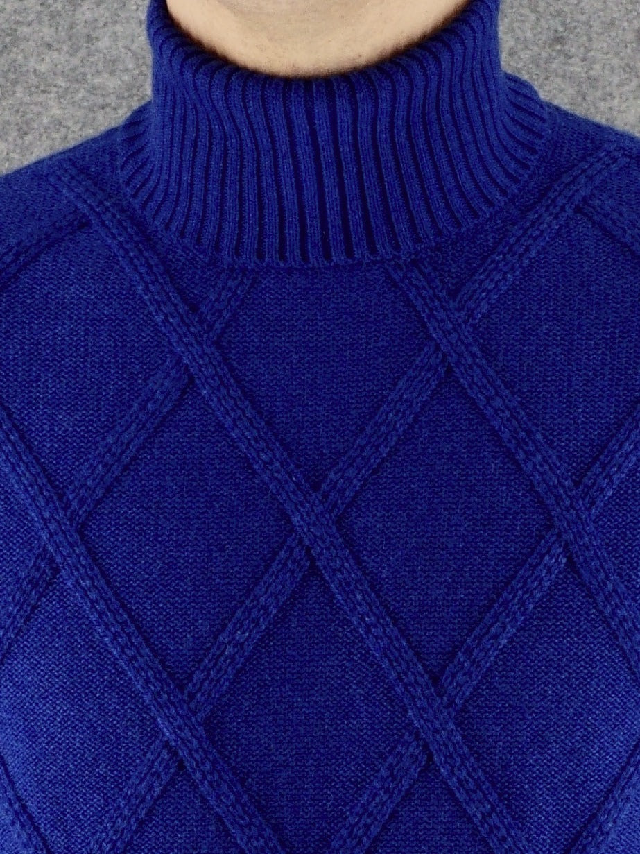 Turtleneck Diamonds Tuareg 100% Cashmere