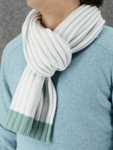 Iceberg Ribs knitted Scarf 100% Cashmere
