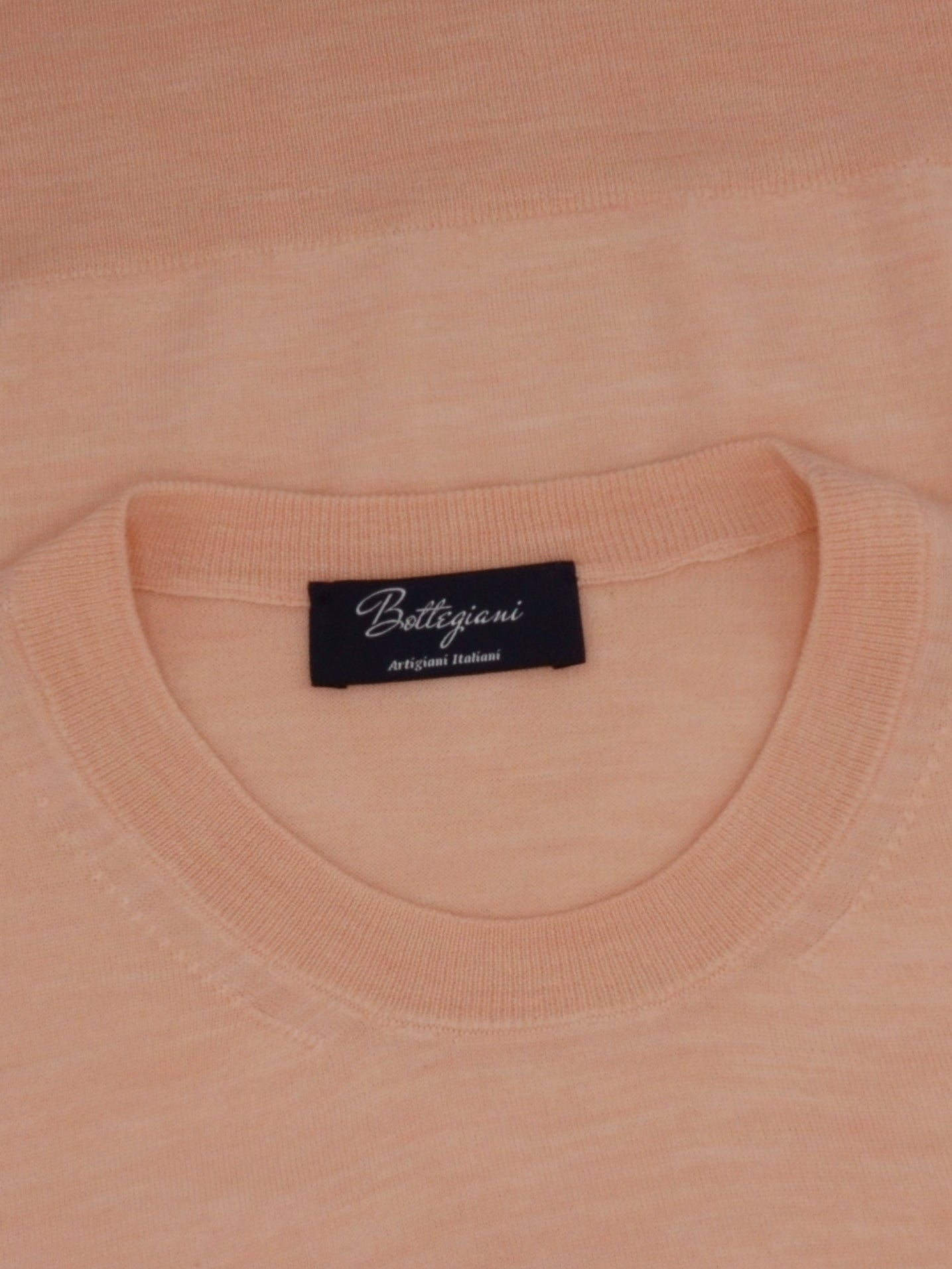 Crew Neck Ultralight Salmon 100% Wool