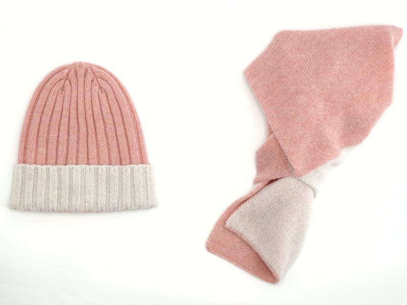 Ribbed Beanie Kid Monte Rosa 100% Cashmere