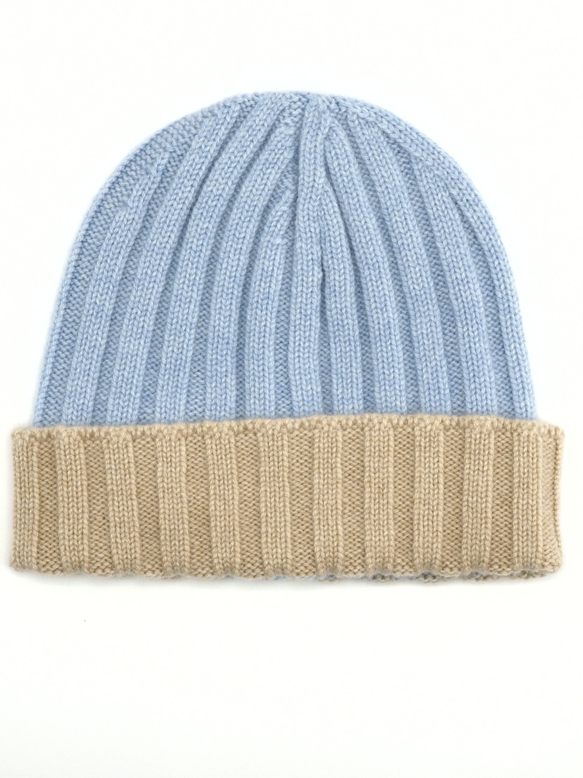 Ribbed Beanie Kid Marmolada 100% Cashmere