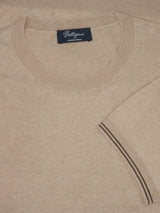 T-Shirt in maglia Sabbia 100% Seta