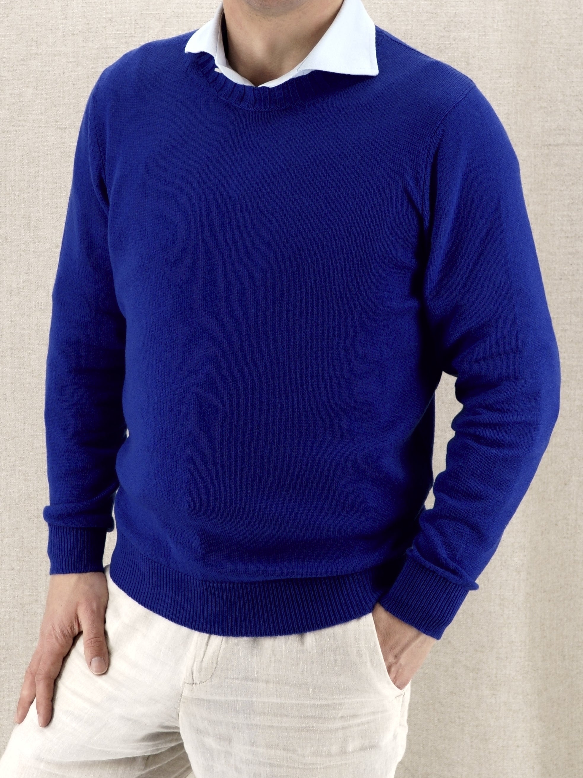 Crew Neck Nuvola Sorrel 100% Cashmere