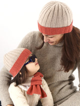 Ribbed Beanie Kid Monte Rosa 100% Cashmere