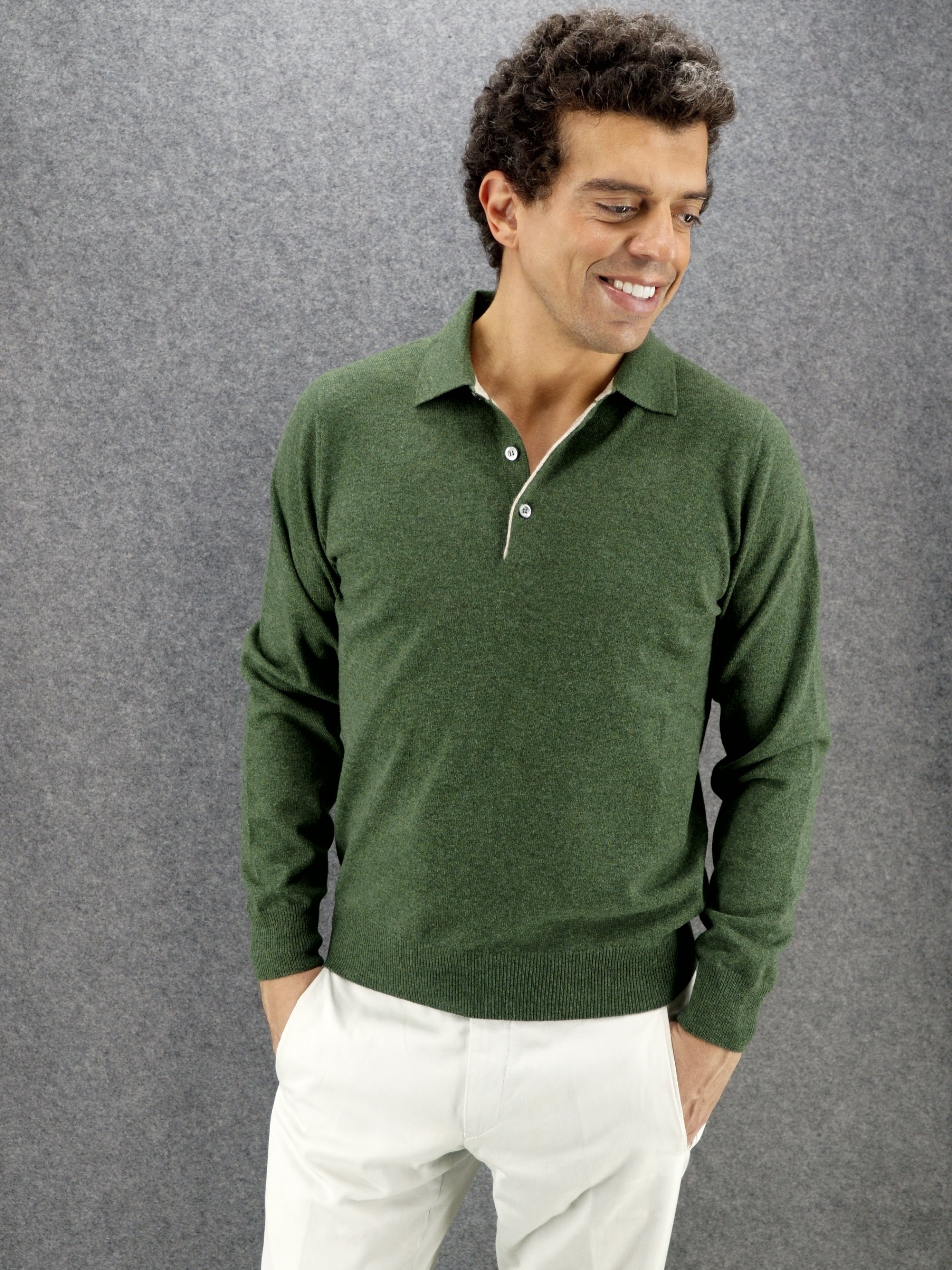 Polo in Maglia 100% Cashmere Serpentine