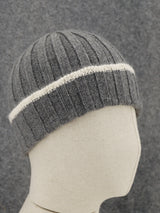 Ribbed Beanie Sestriere 100% Cashmere