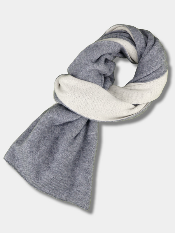 Scarf Two-Tone Flannel 100% Cashmere