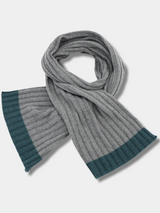 Courchevel Ribs knitted Scarf 100% Cashmere