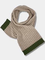 Cortina Ribs knitted Scarf 100% Cashmere