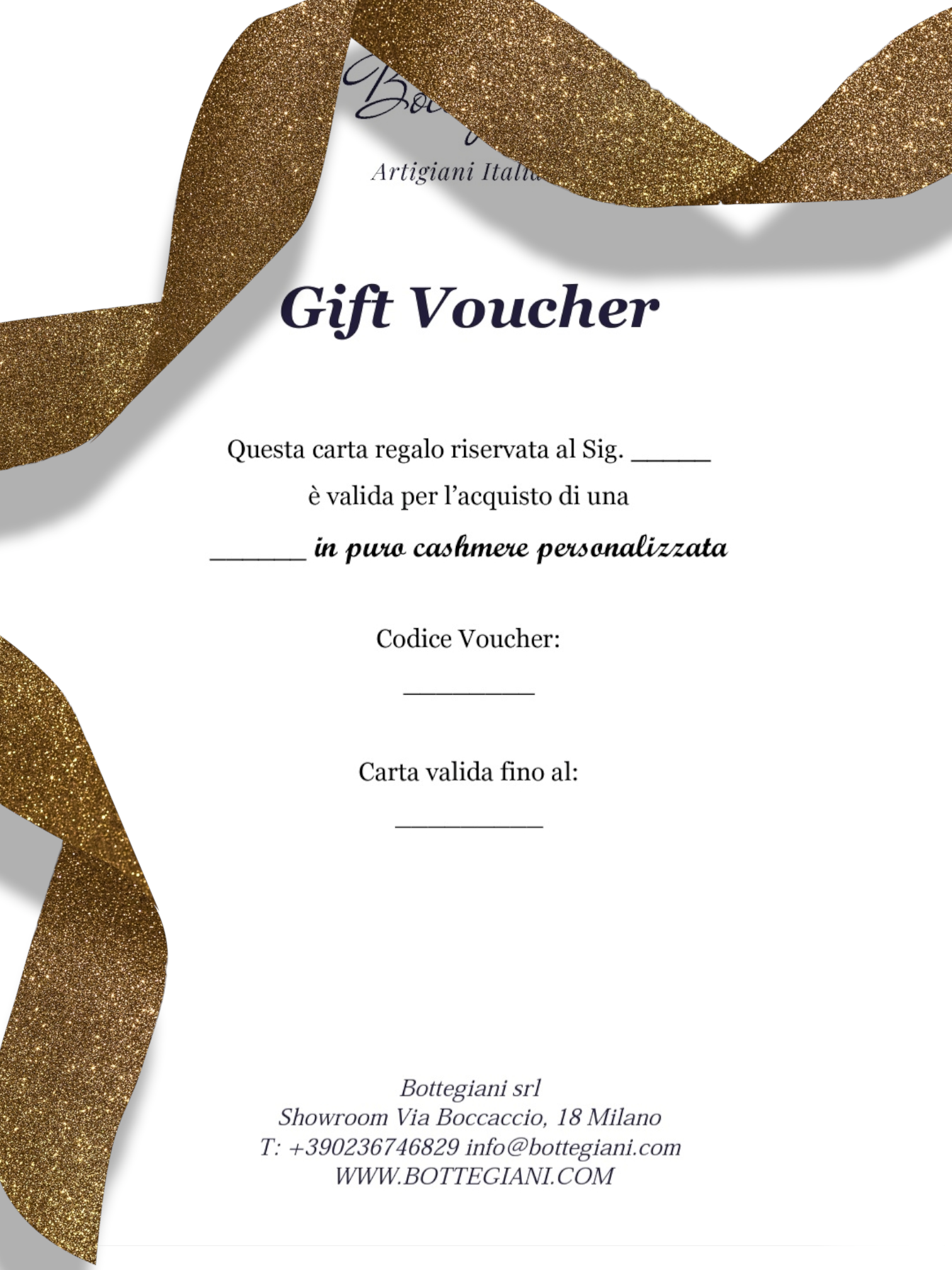 Gift Card per Maglia Personalizzata