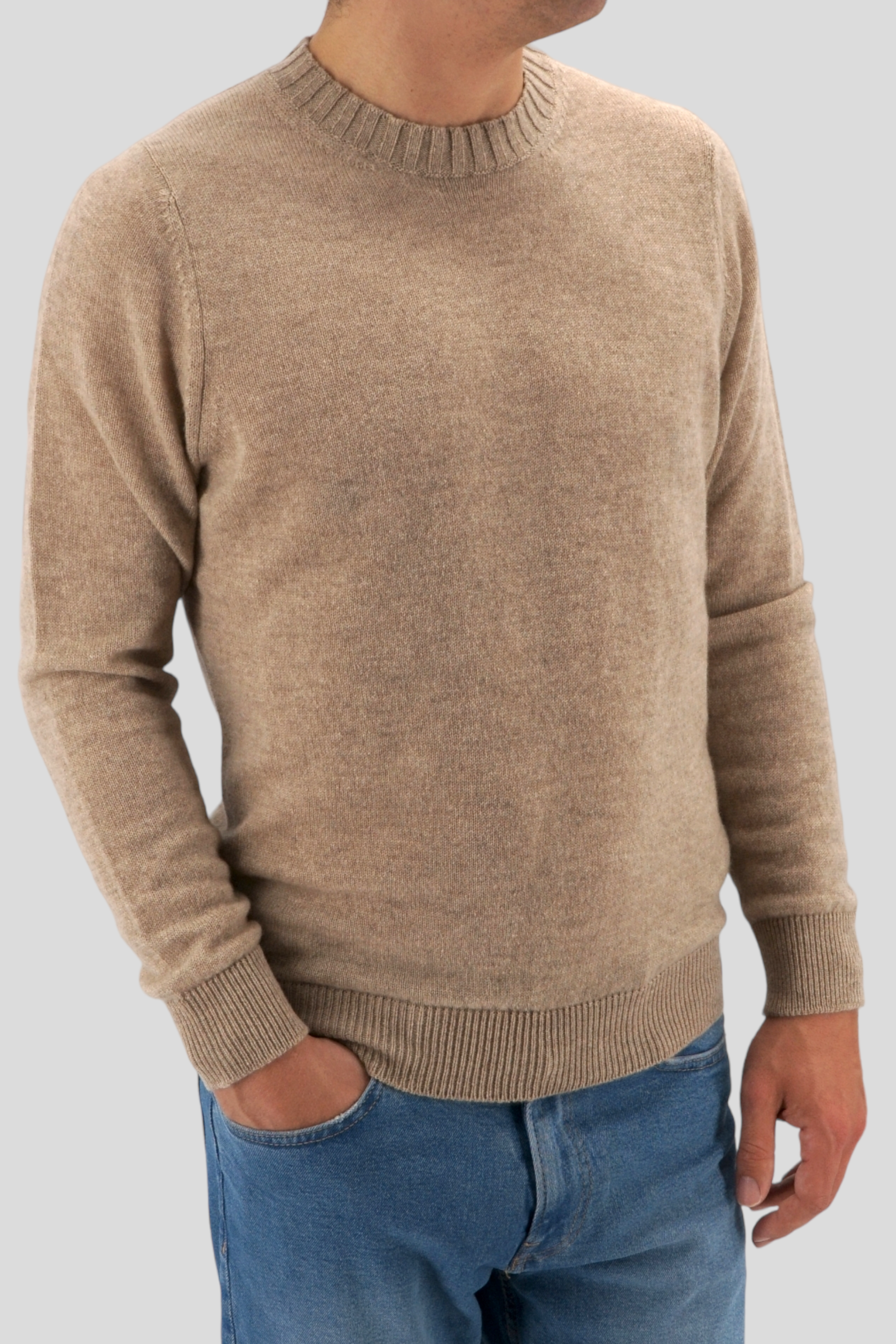 Girocollo Nuvola Arachide 100% Cashmere