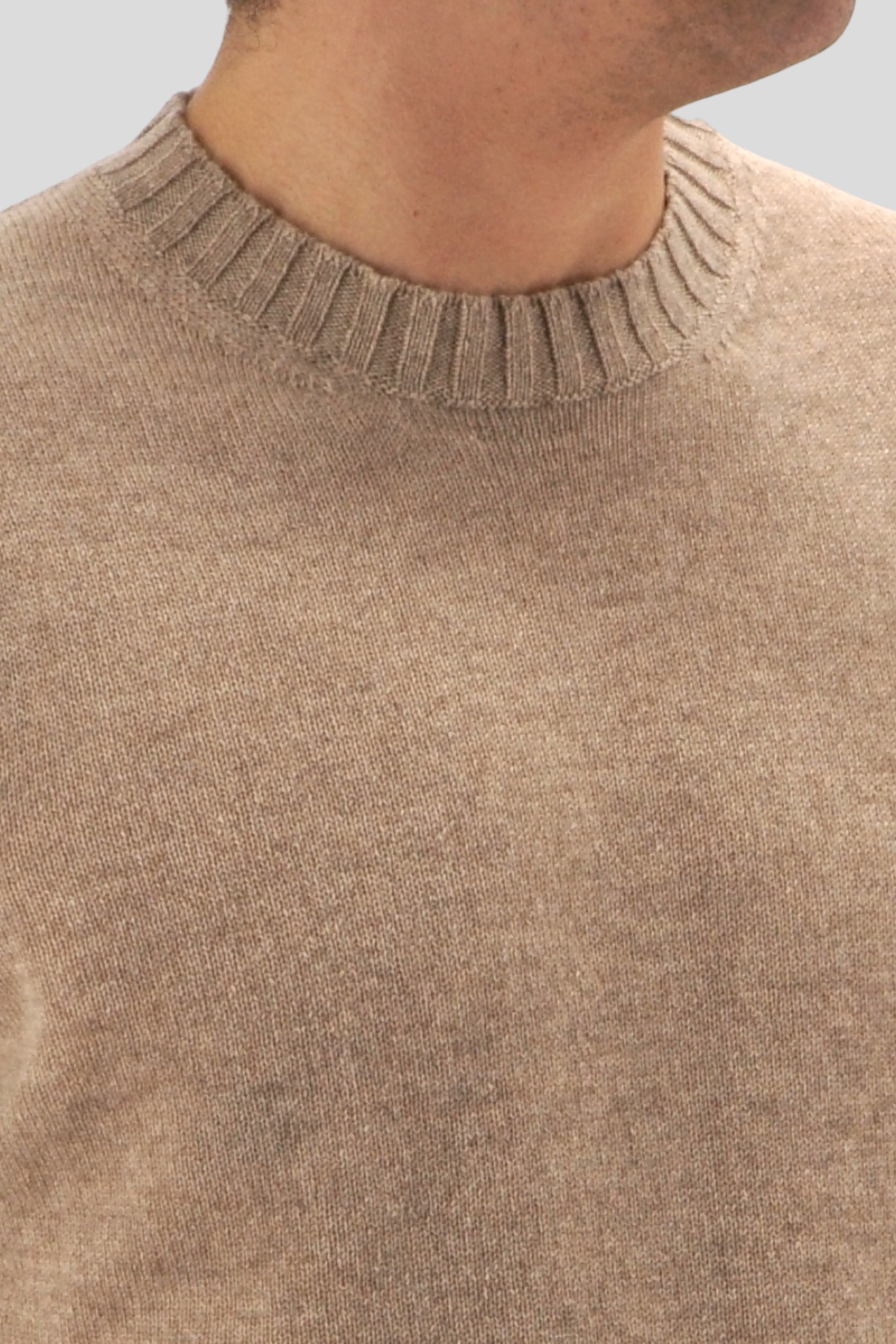 Girocollo Nuvola Arachide 100% Cashmere