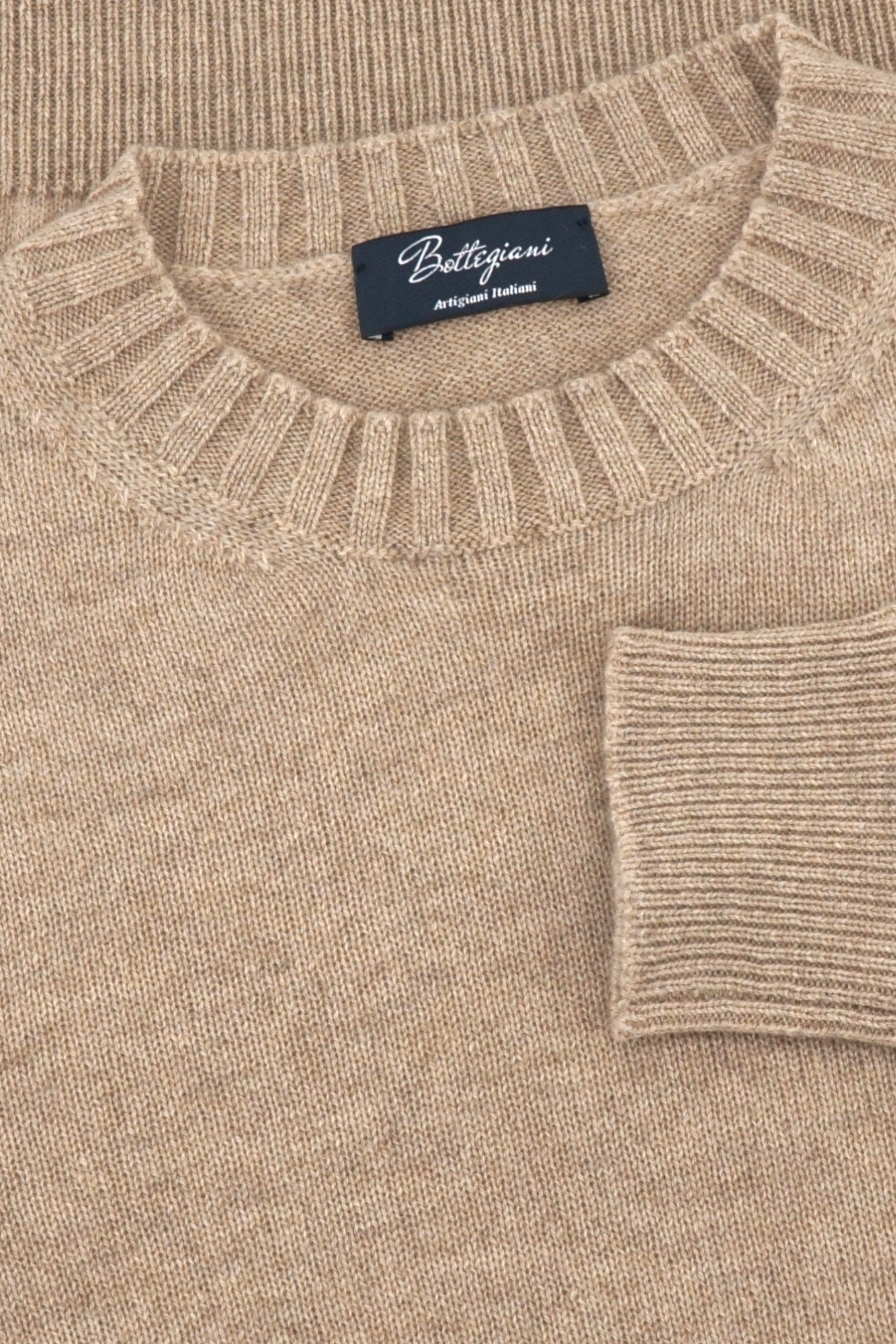 Crew Neck Nuvola Arachide 100% Cashmere