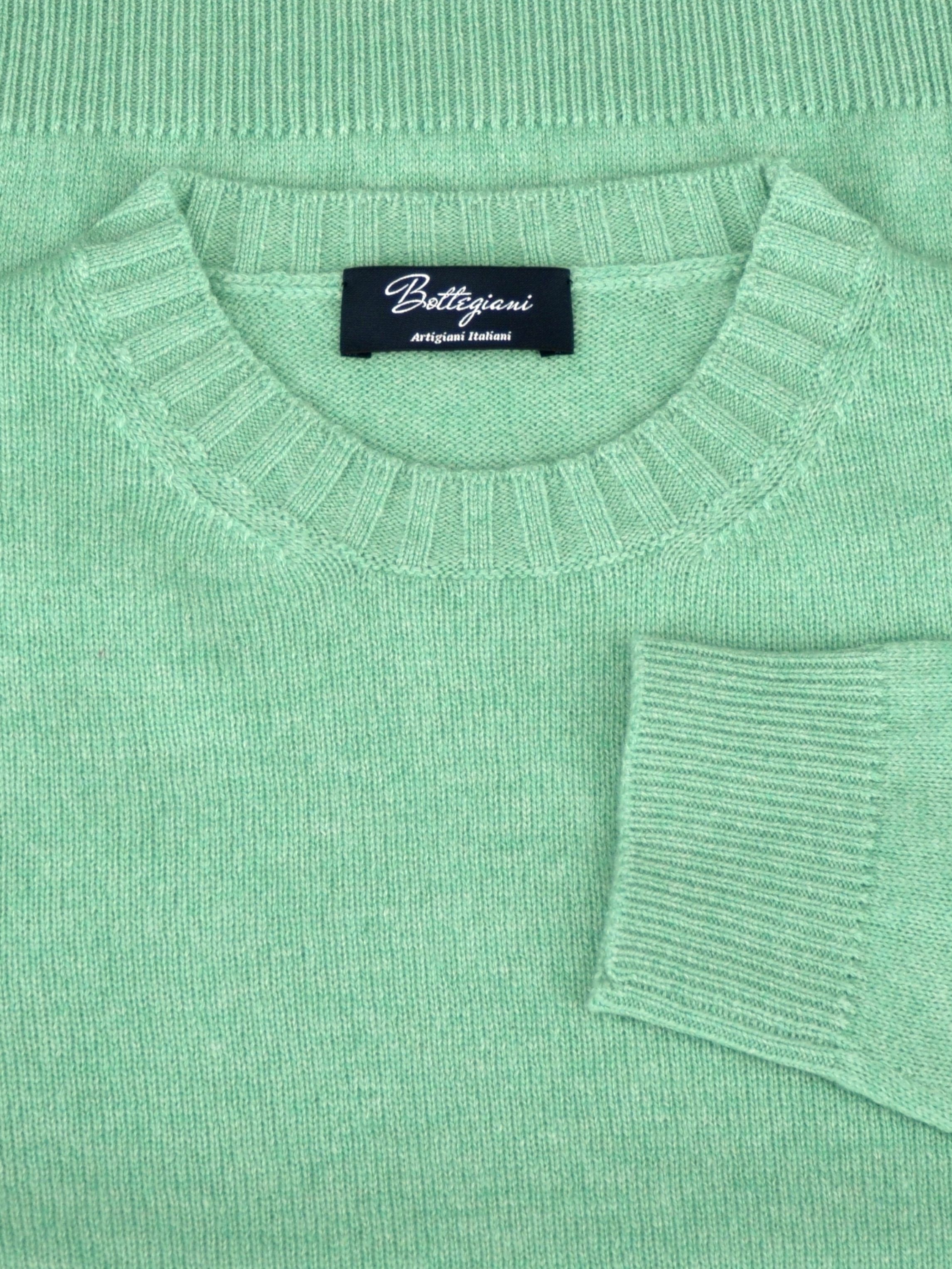 Crew Neck Nuvola Laguna 100% Cashmere