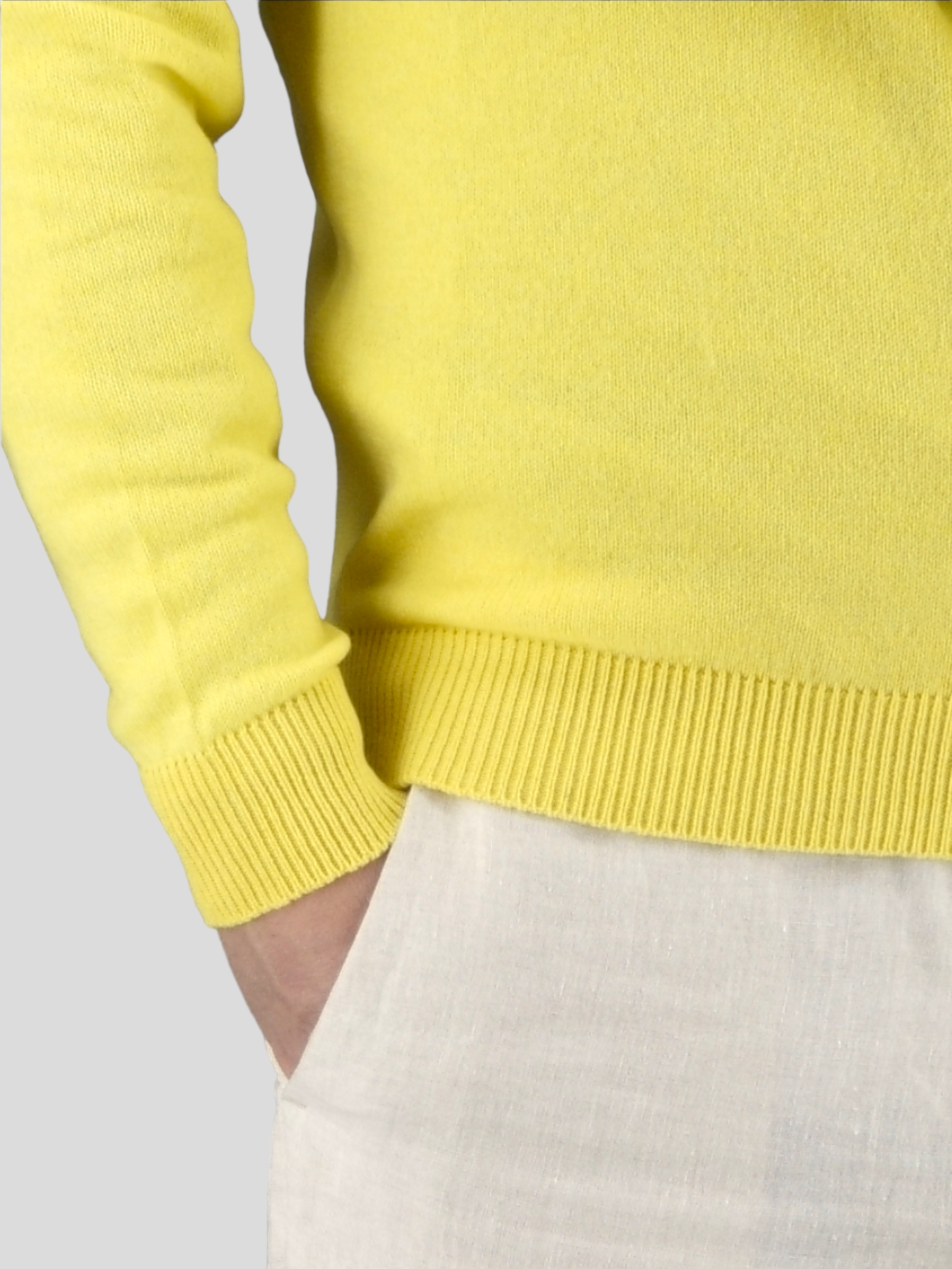 V-Neck Nuvola Limone100% Cashmere